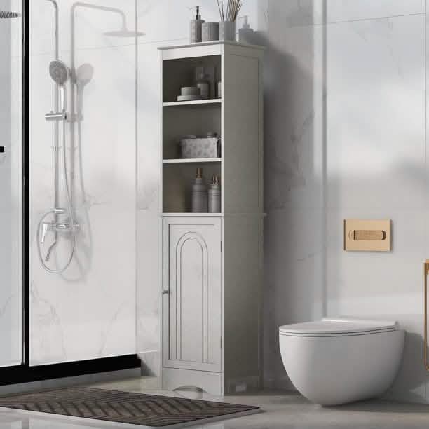 Modern Freestanding Tall Bathroom Locker