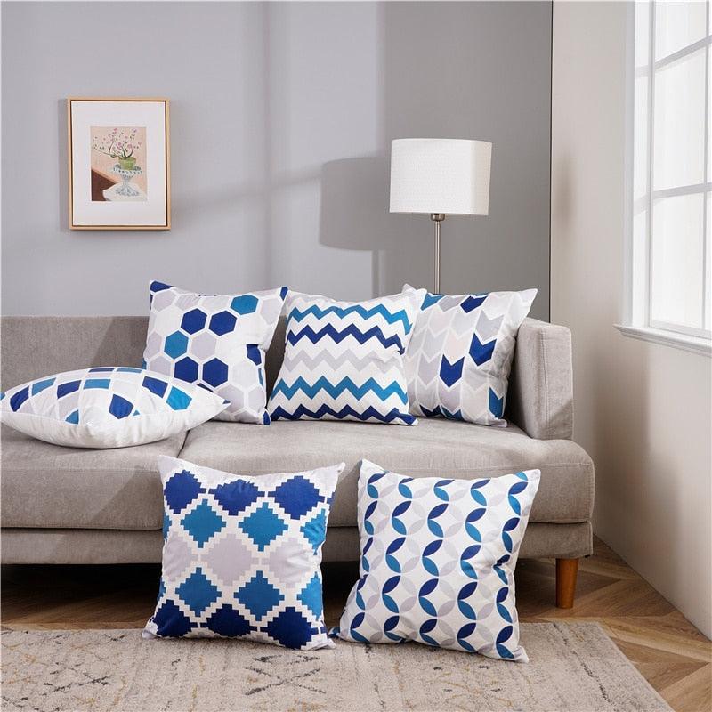 Modern Geometric Decorative Geometric Pillow Cushion Cases Outdoor Square Yellow Decorative Pillow Covers For Couch Bedroom Pillow Cases Cushion Covers