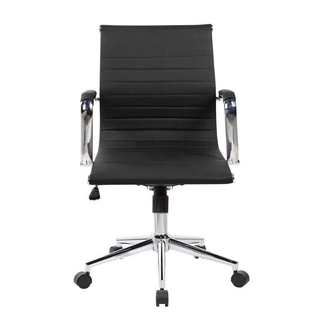 Modern Medium Back Executive Office Chair - Black