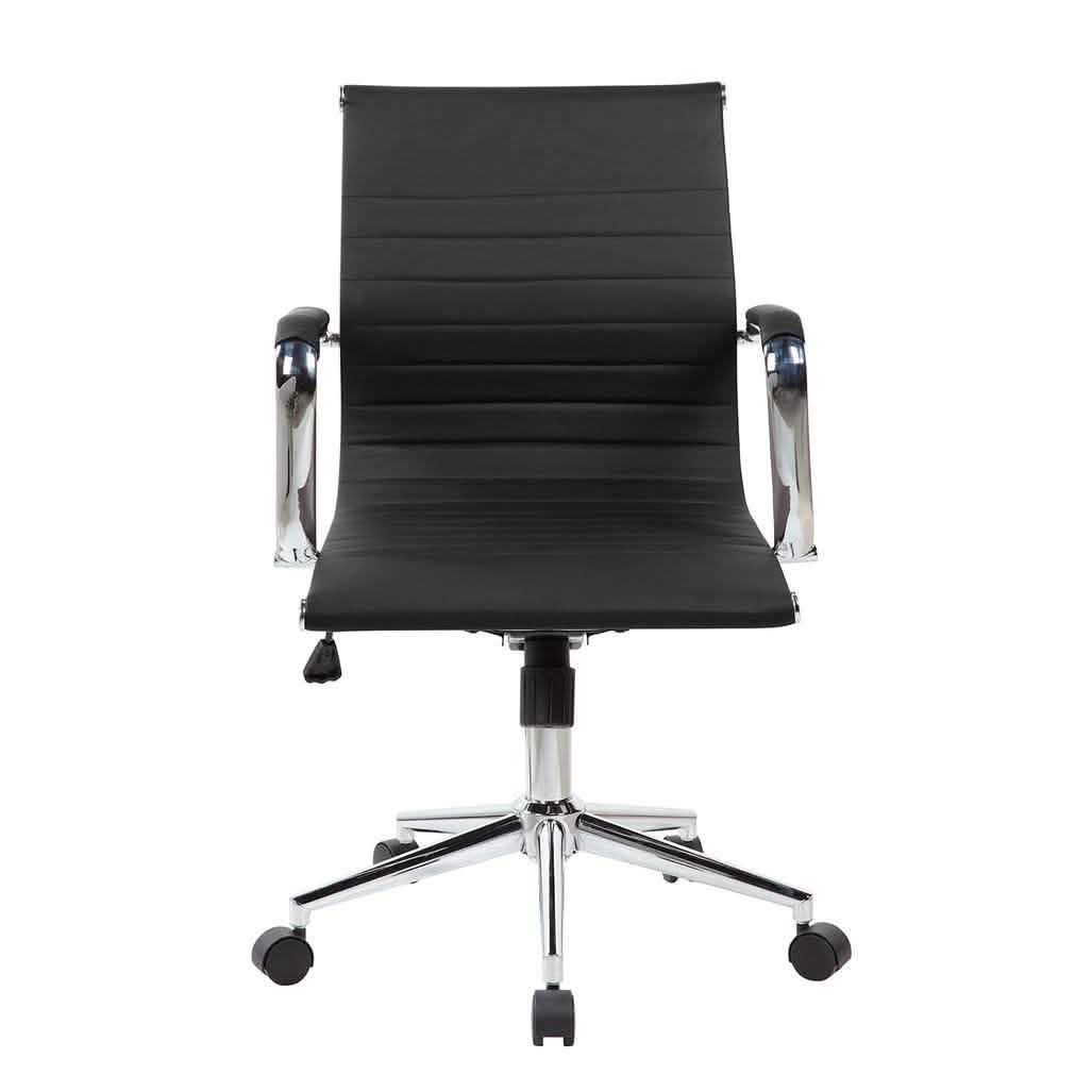Modern Medium Back Executive Office Chair - Black