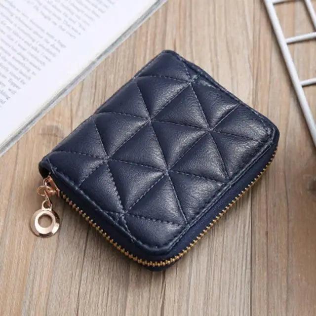 Modern PU Leather Card Holder Wallet Women Fashion Small Zipper Wallet Retro Mini Bags For Women