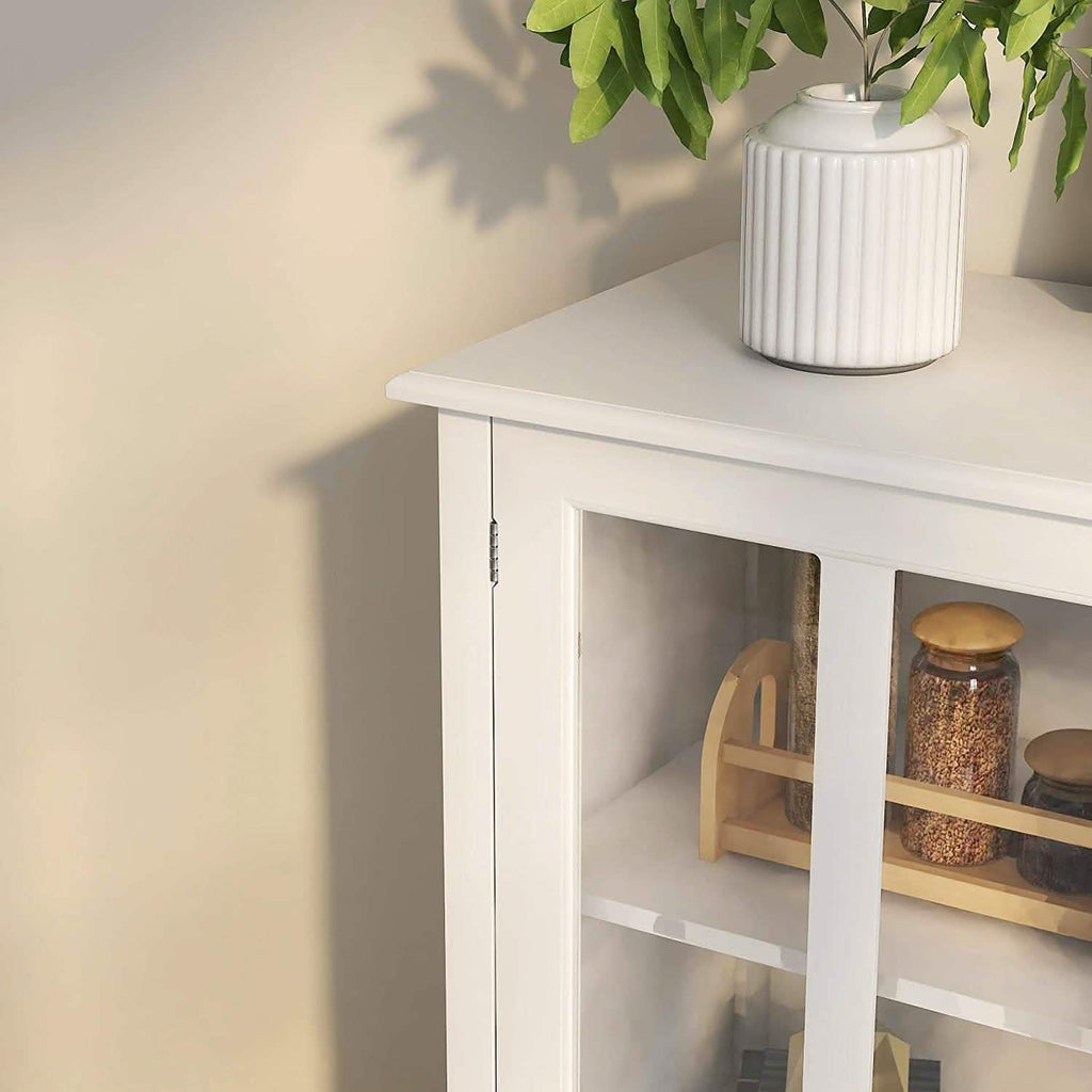 Modern Storage Cabinet with Metal Handles