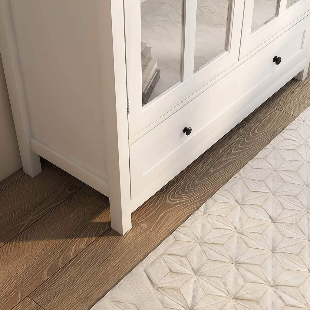 Modern Storage Cabinet with Metal Handles