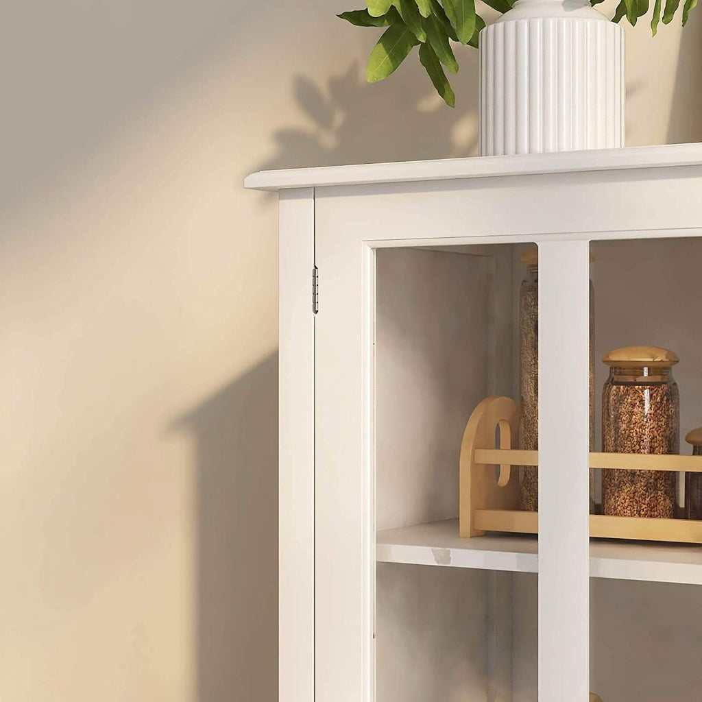 Modern Storage Cabinet with Metal Handles