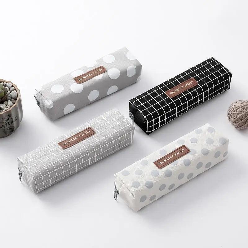 Modern Student Pencil Case Minimalist Simple Pen Bags Durable Zipper Pencil Cases For Office