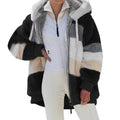 Modern Women Casual Jacket Coats Hip Hop New Autumn Winter Loose  Multicolor Hooded Jacket For Women Winter Fleece Jacket Hooded Solid Color Coats With Pockets Comfortable Jacket