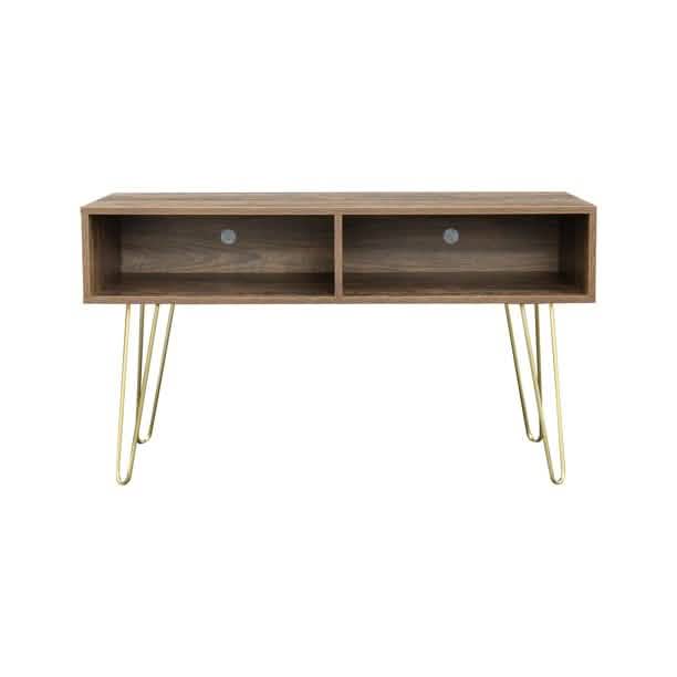 Modern Wood TV Stand Console Table