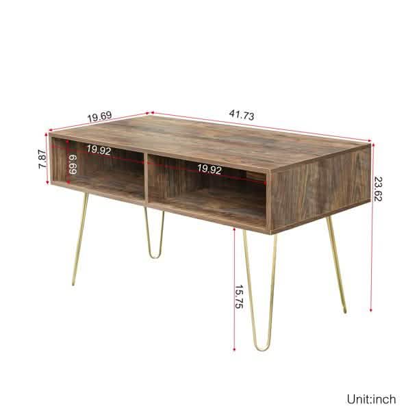 Modern Wood TV Stand Console Table