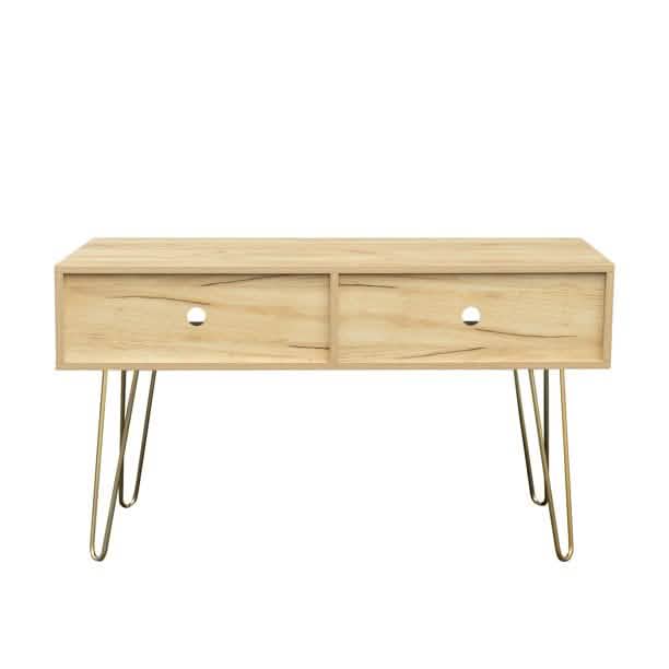 Modern Wood TV Stand Console Table