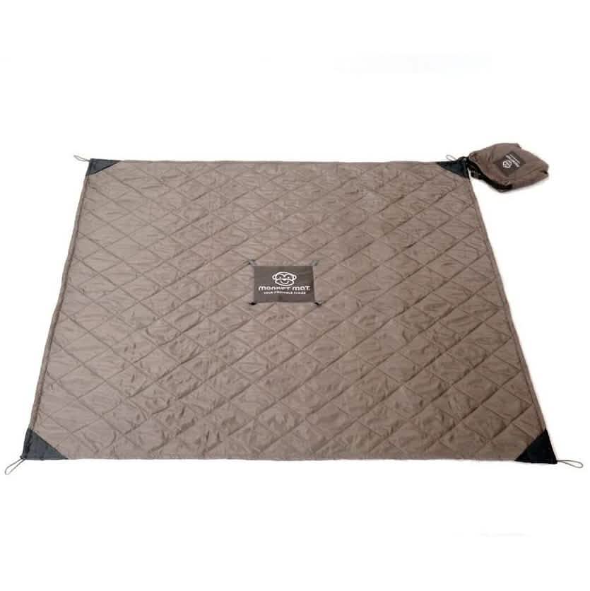 Monkey Mat Quilted Lightweight Luxurious Water Repellant Picnic Travel Blanket