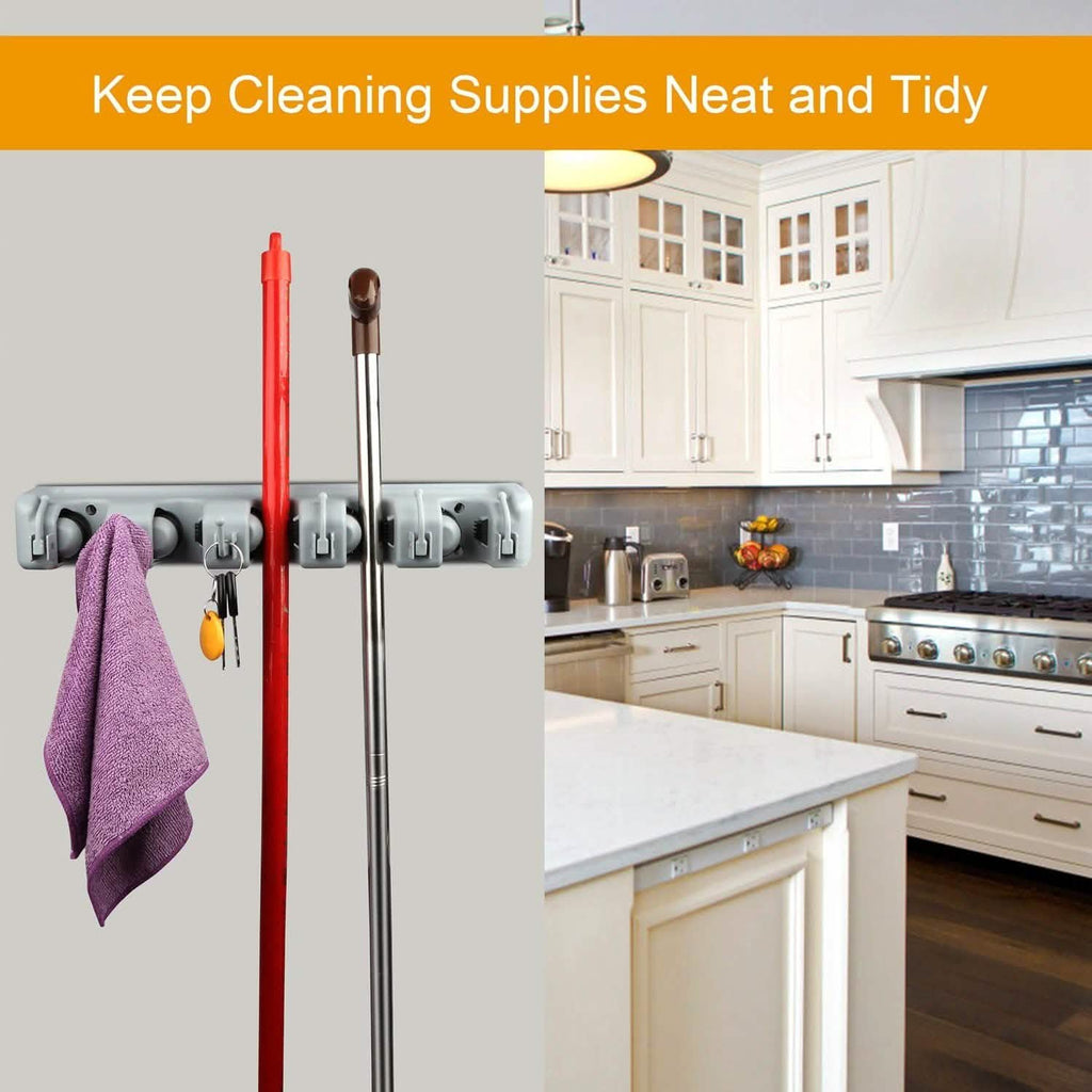 Mop Holder Wall Mount Organizer