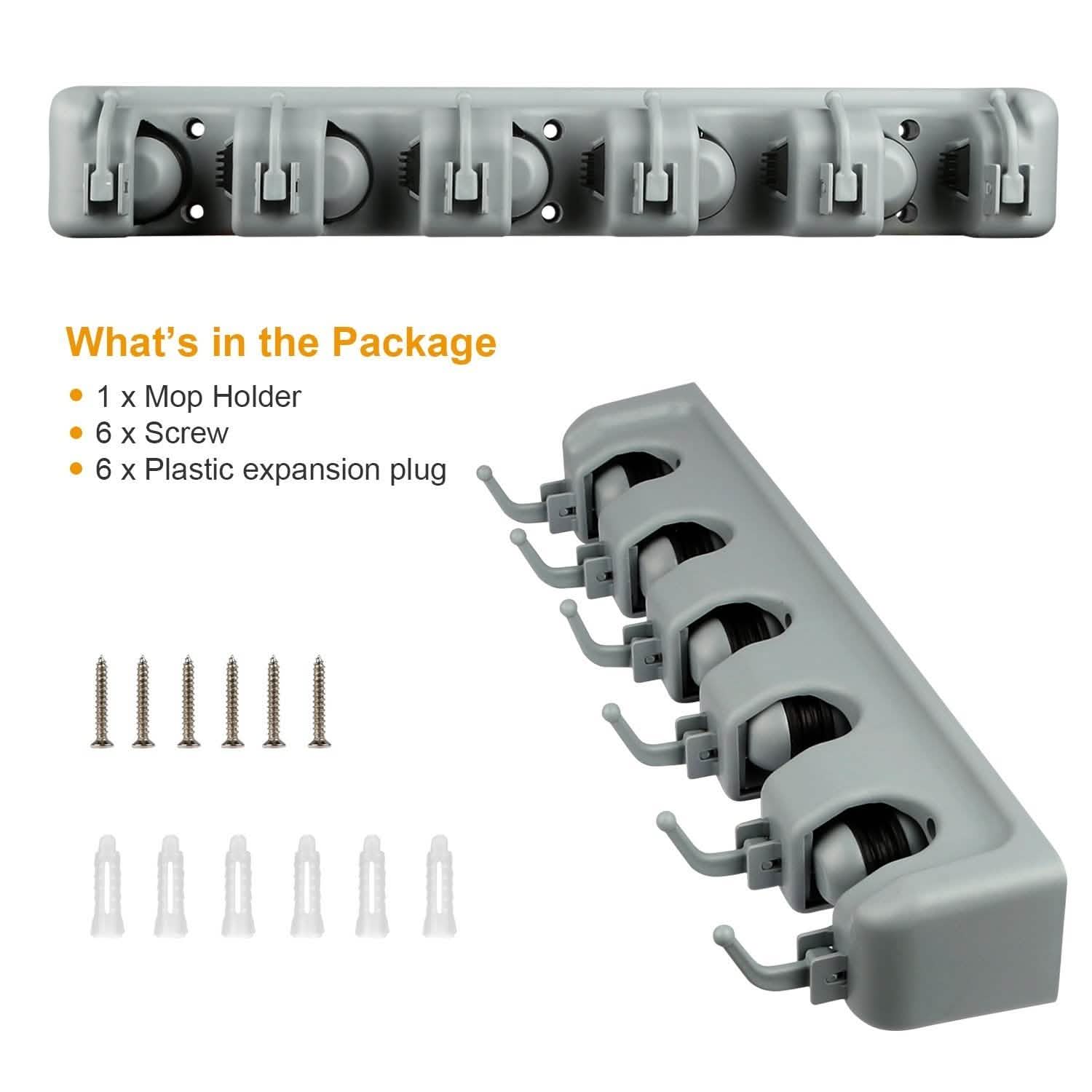 Mop Holder Wall Mount Organizer