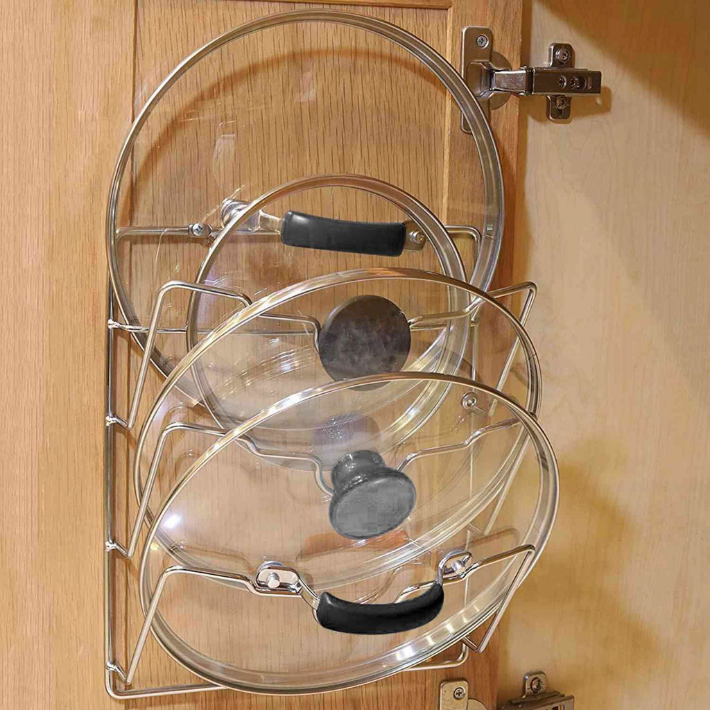 Mounted Pot Lid Rack Pot Cover Organizer