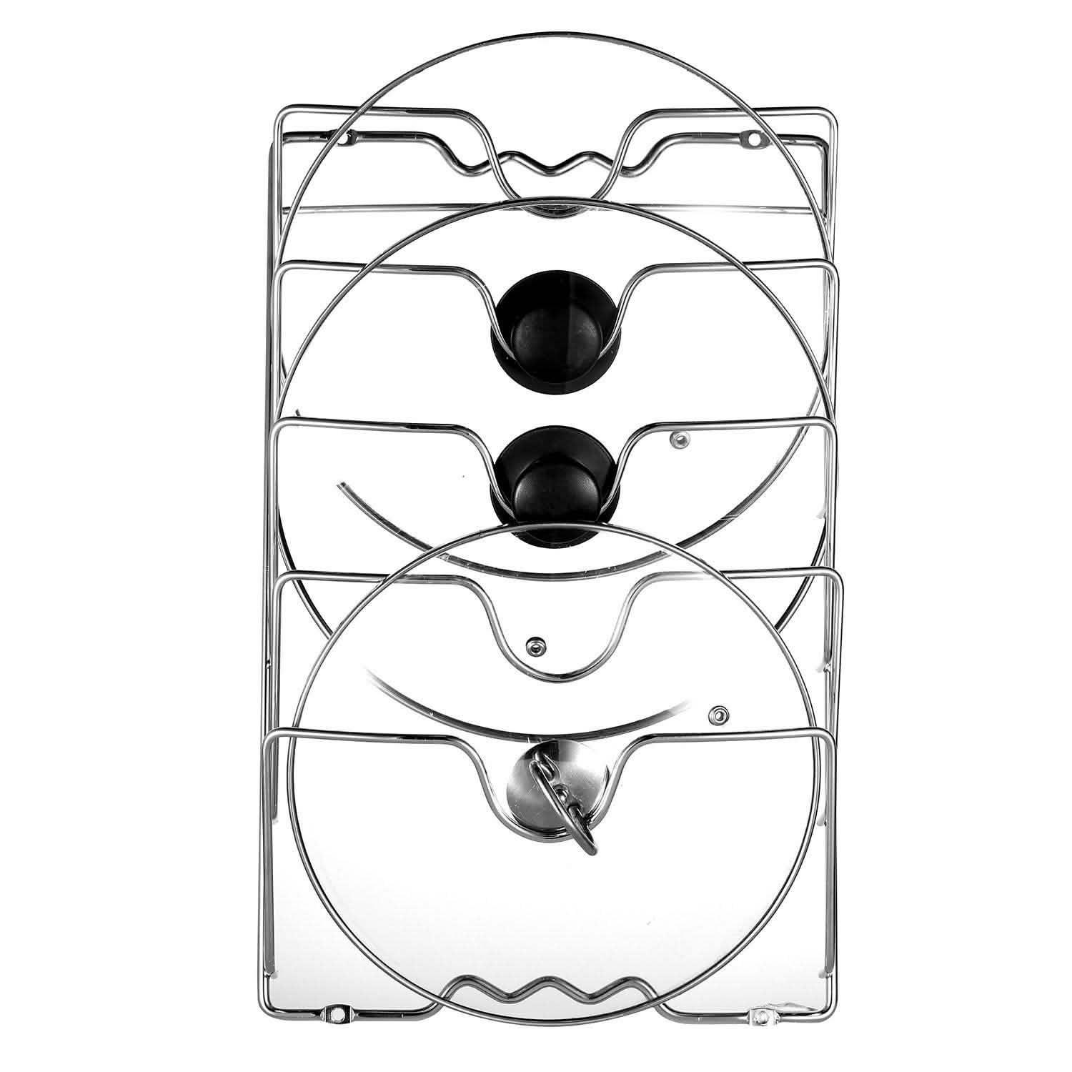 Mounted Pot Lid Rack Pot Cover Organizer