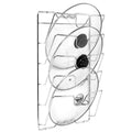 Mounted Pot Lid Rack Pot Cover Organizer