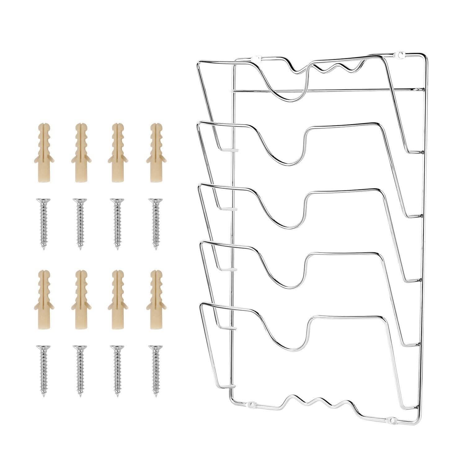 Mounted Pot Lid Rack Pot Cover Organizer