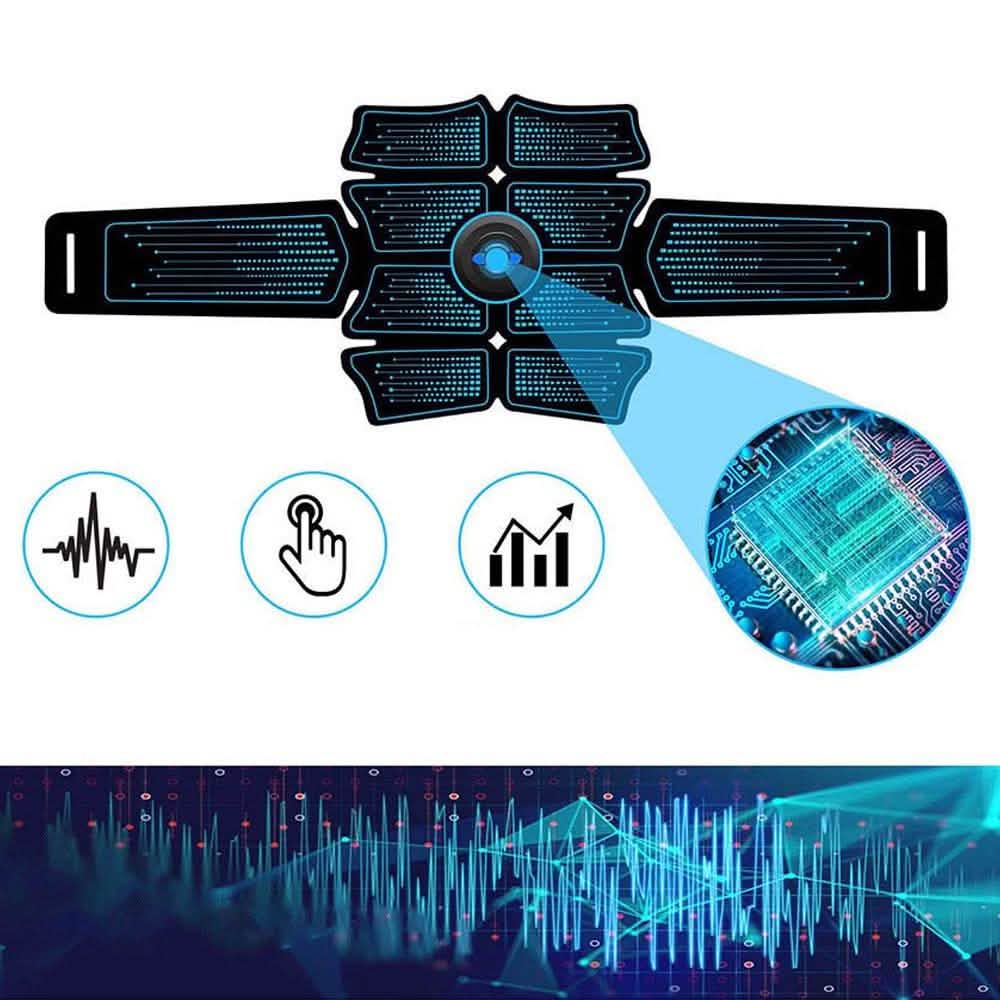 Movsou Muscle Trainer Intelligent Abs Stimulator with 6 Modes 10 Levels