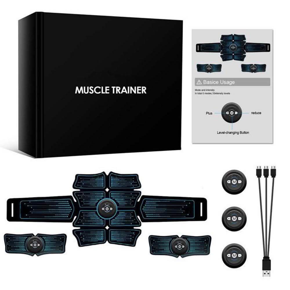 Movsou Muscle Trainer Intelligent Abs Stimulator with 6 Modes 10 Levels
