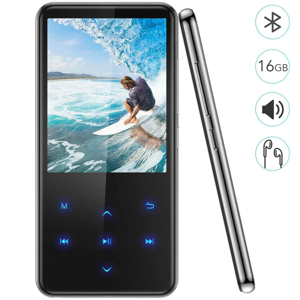 MP3 Player with 2.4in Screen Bluetooth 4.1/16GB/T01 Black