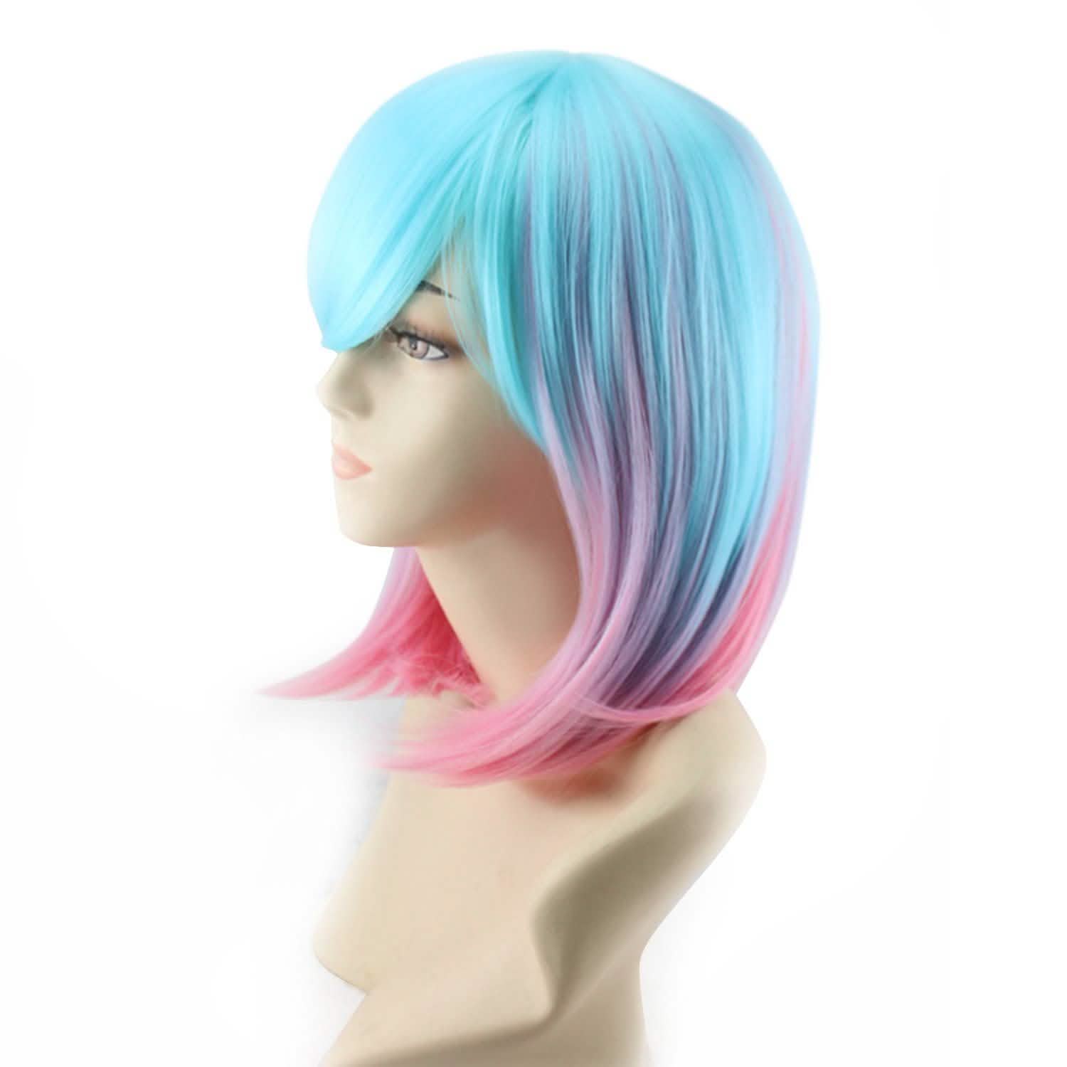 Multi-Color Ombre Short Bob Wig