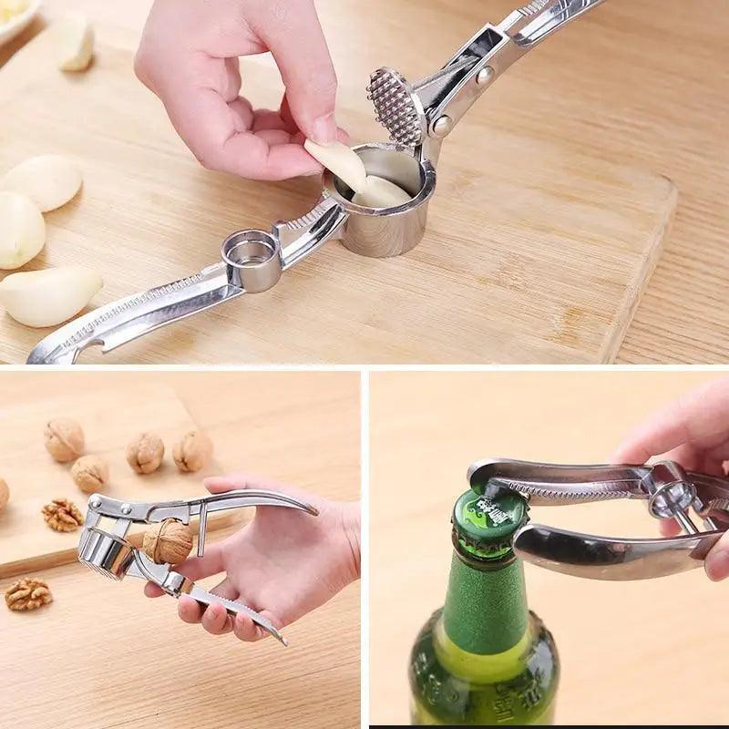 Multi-Functional Imitating Stainless Steel Garlic Press Crusher Kitchen Cooking Ginger Squeezer Masher Handheld Ginger Mincer Tools
