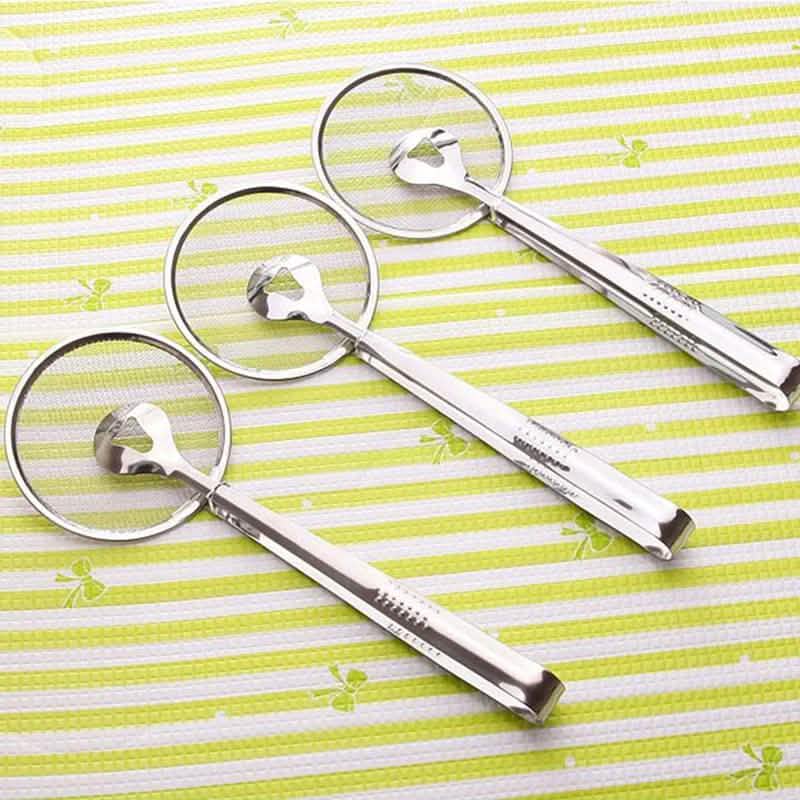 Multi-Functional Stainless Steel Clamp Strainer Filter Spoon