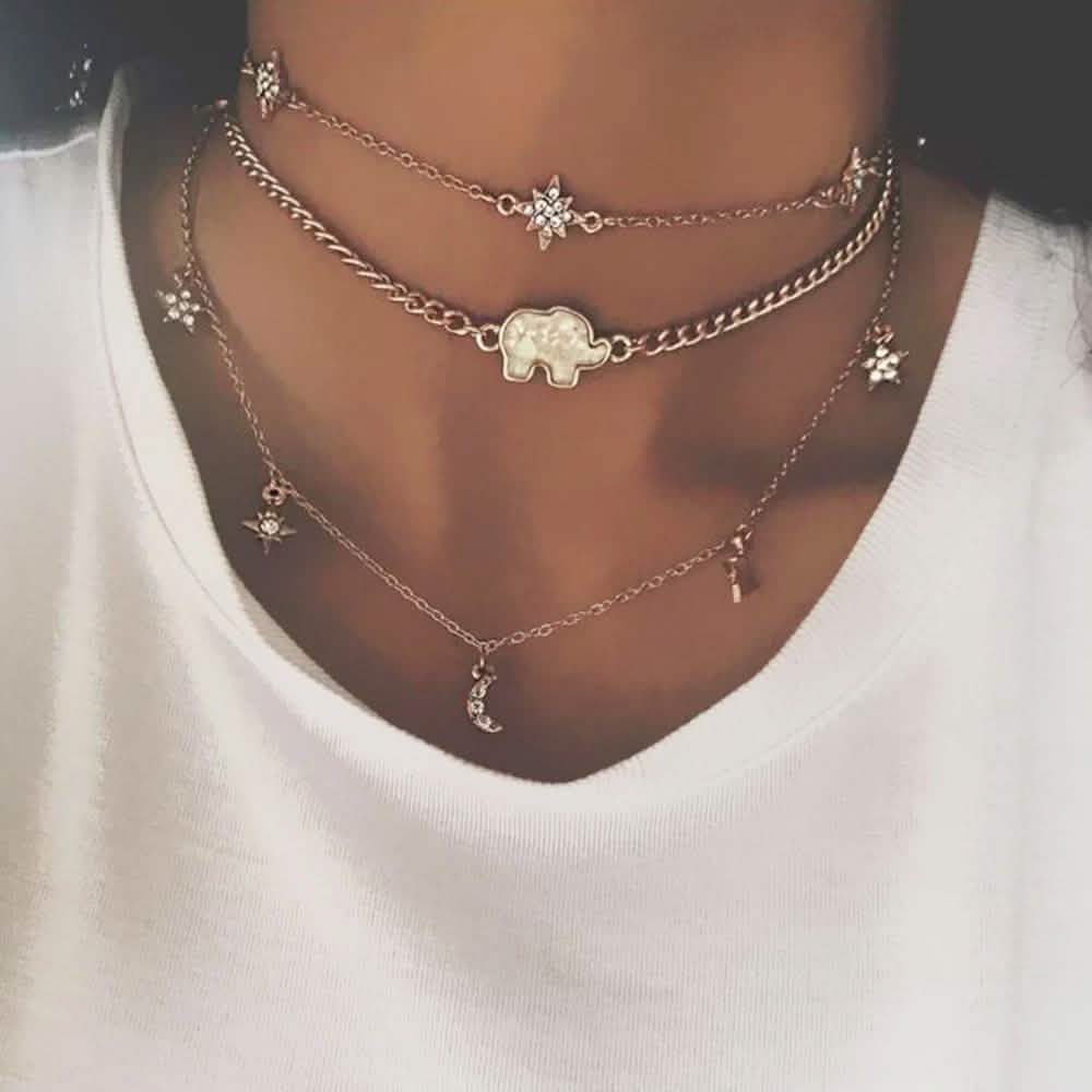 Multi-layer Necklace Clavicle Chain
