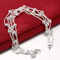 Multi Strand Beaded Snake Chain Bracelet
