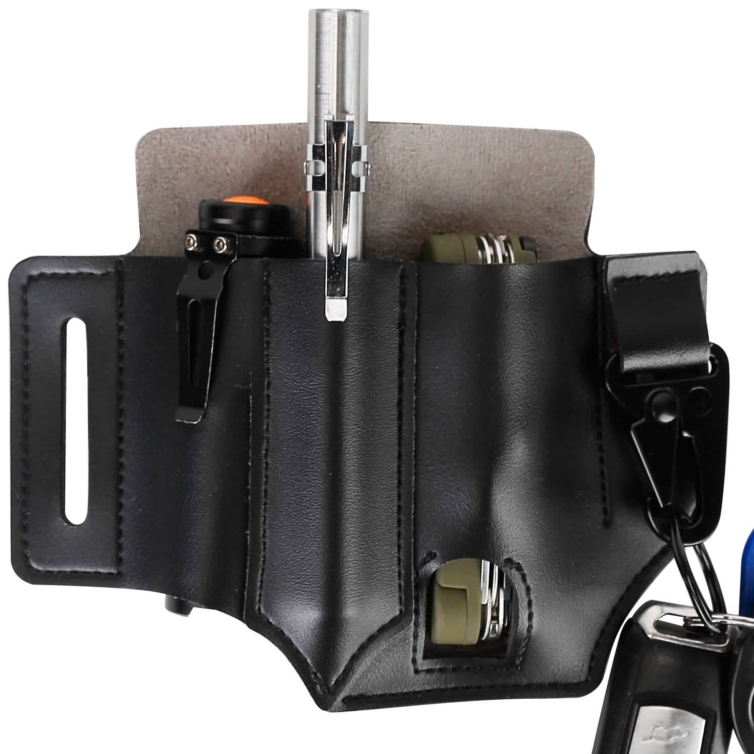 Multi-tool Sheath for Belt Leather EDC Pocket Organizer