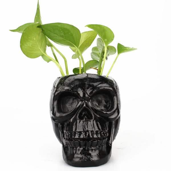 Multifunction Creative Skull Storage Stationery Holder