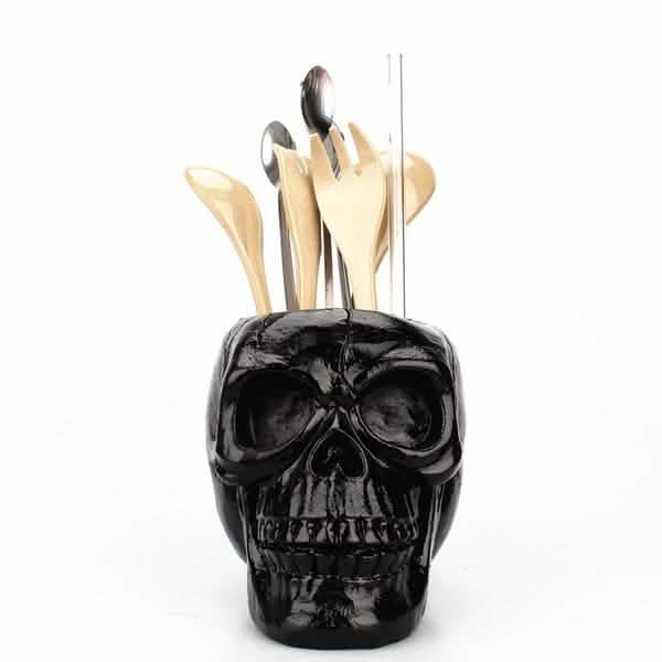 Multifunction Creative Skull Storage Stationery Holder