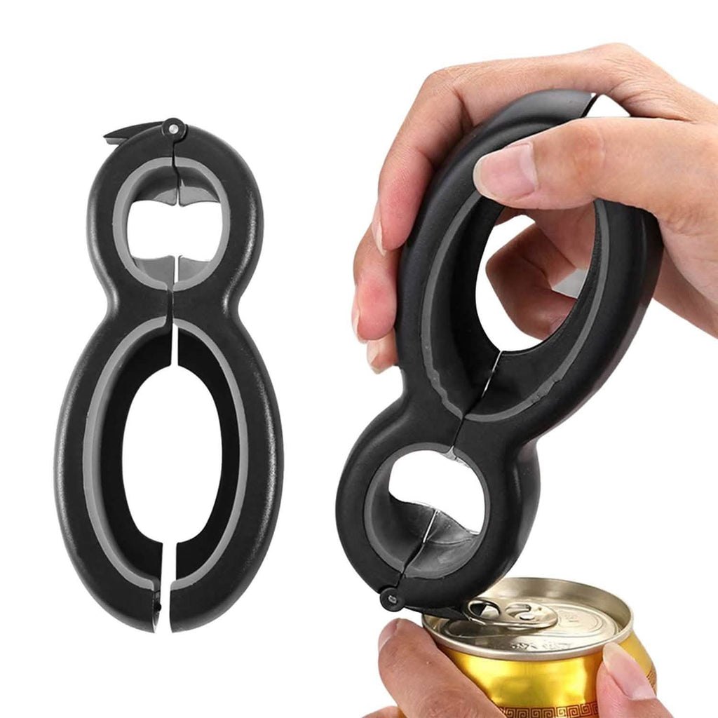 Multifunctional 6-In-1 Can Jar Opener Tool And Adjustable Bottle Opener
