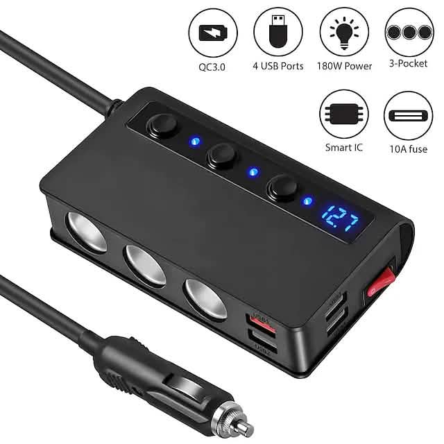 Multifunctional Car Charger Socket