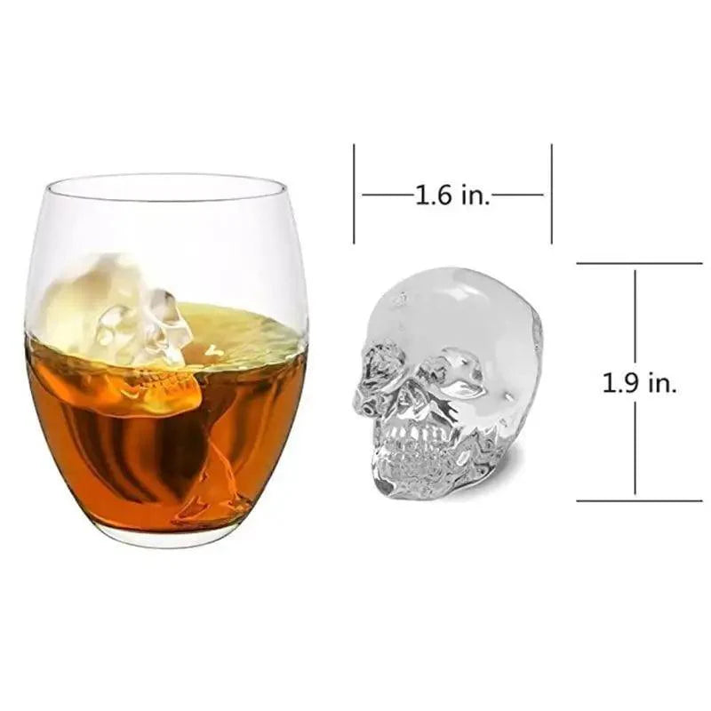 Multifunctional Ice Cube Maker Creative Silica Gel Gun Bullet Skull Shape Tray Mold Home Bar Party Cool Whiskey Wine Ice Cream Bar Tool