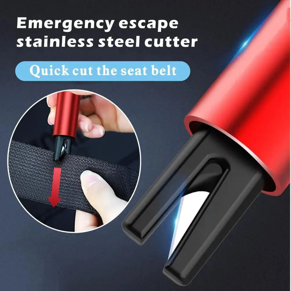 Multifunctional Life-Saving Mini Window Glass Breaker Seat Belt Cutter Safety Hammer Unique Design Car Accessories
