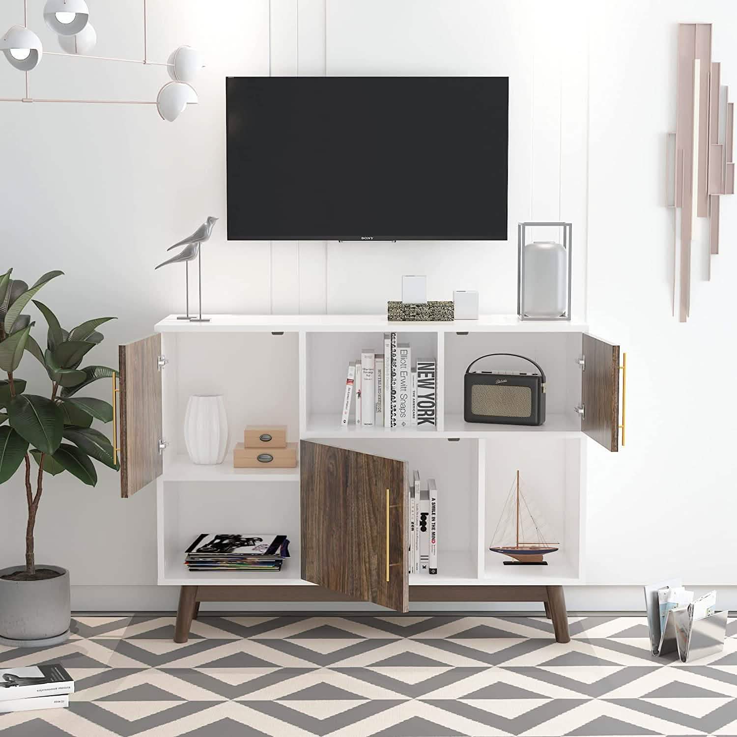 Multifunctional Storage Cabinet Modern Buffet or Kitchen Sideboard