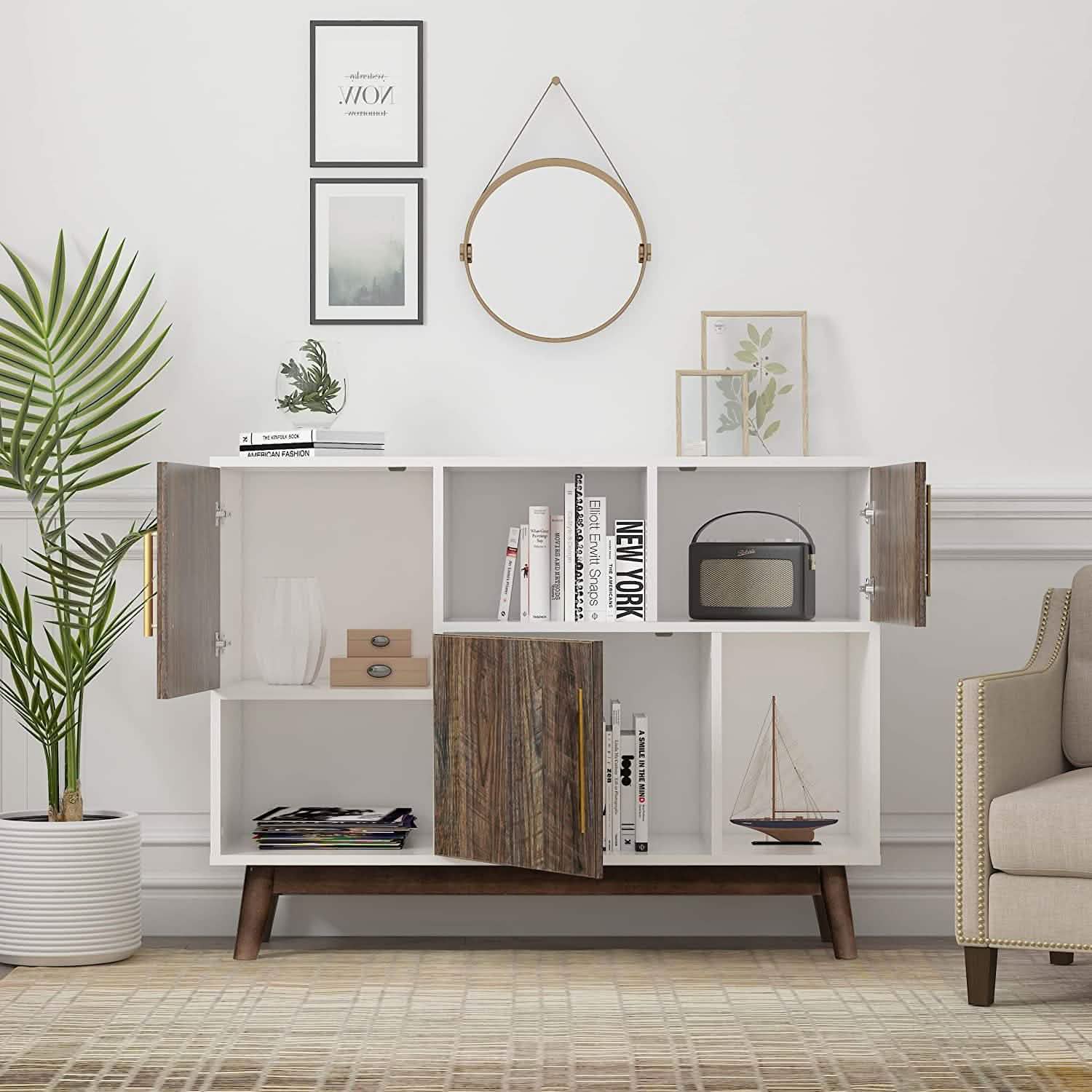 Multifunctional Storage Cabinet Modern Buffet or Kitchen Sideboard