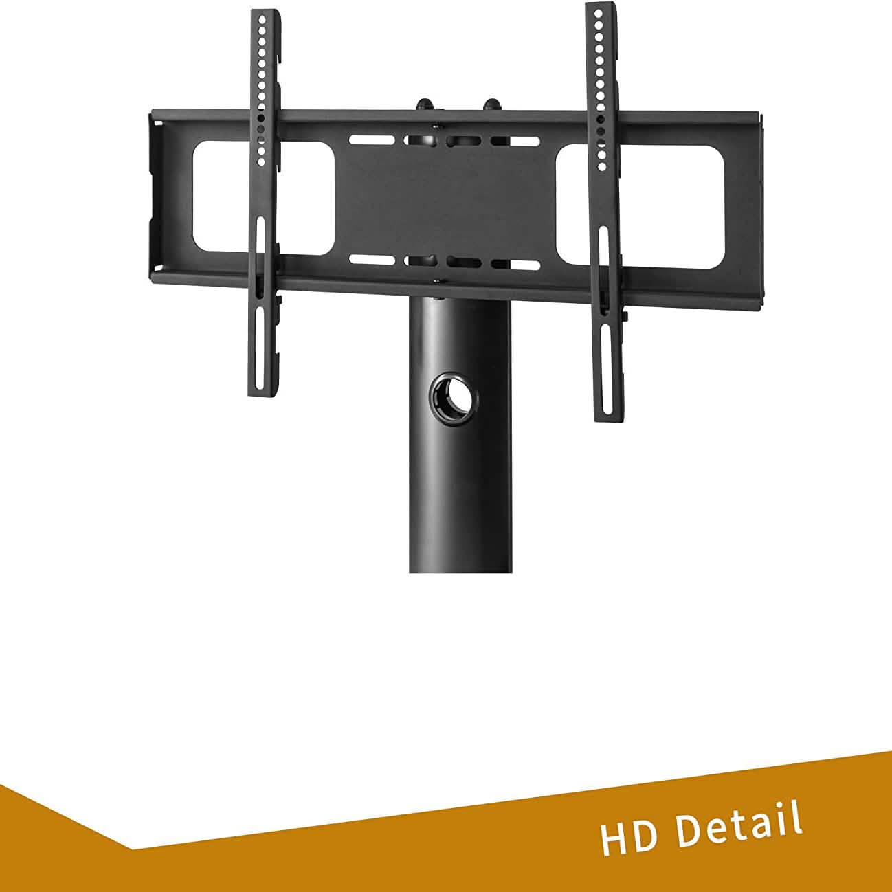 Multifunctional Tempered Glass Metal Frame Floor TV Stand