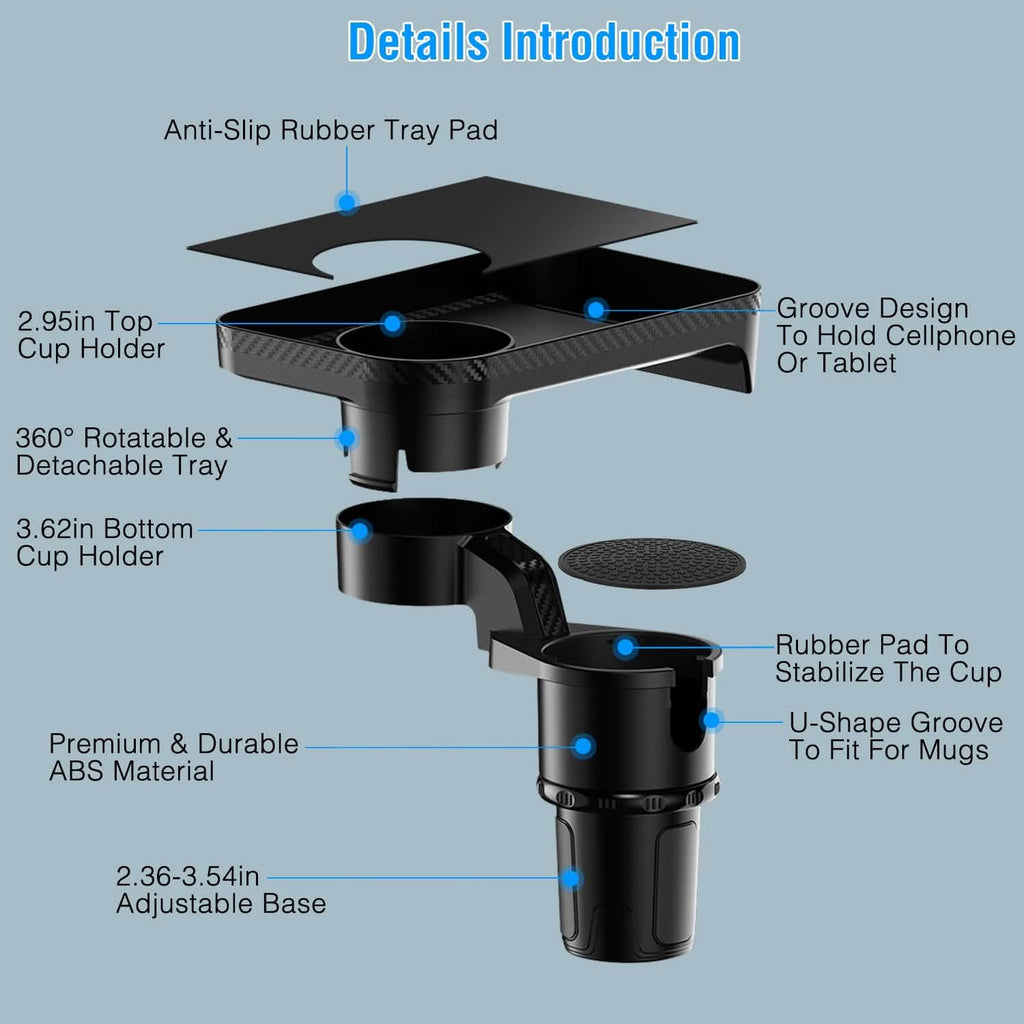 Multifunctional Water Cup Mount Stand with Detachable Tray