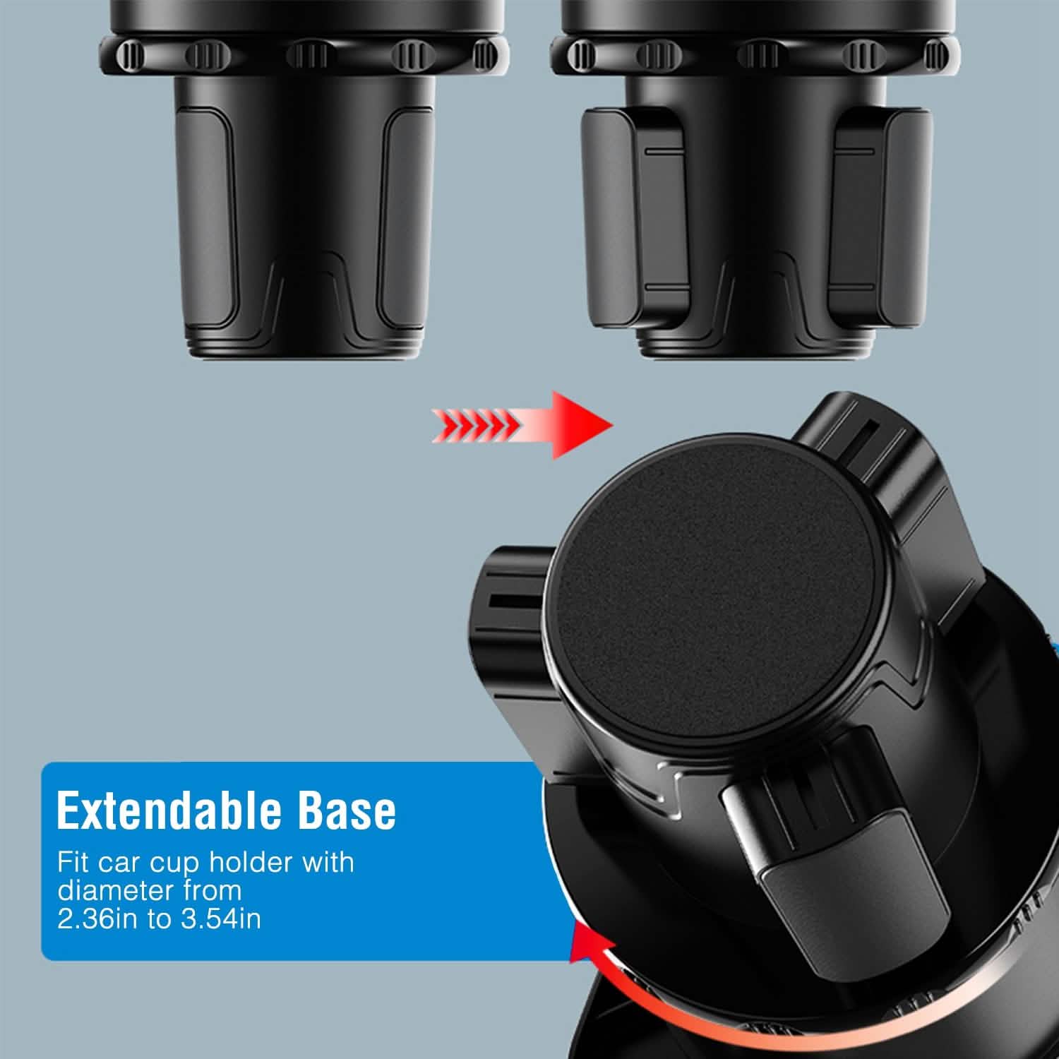 Multifunctional Water Cup Mount Stand with Detachable Tray