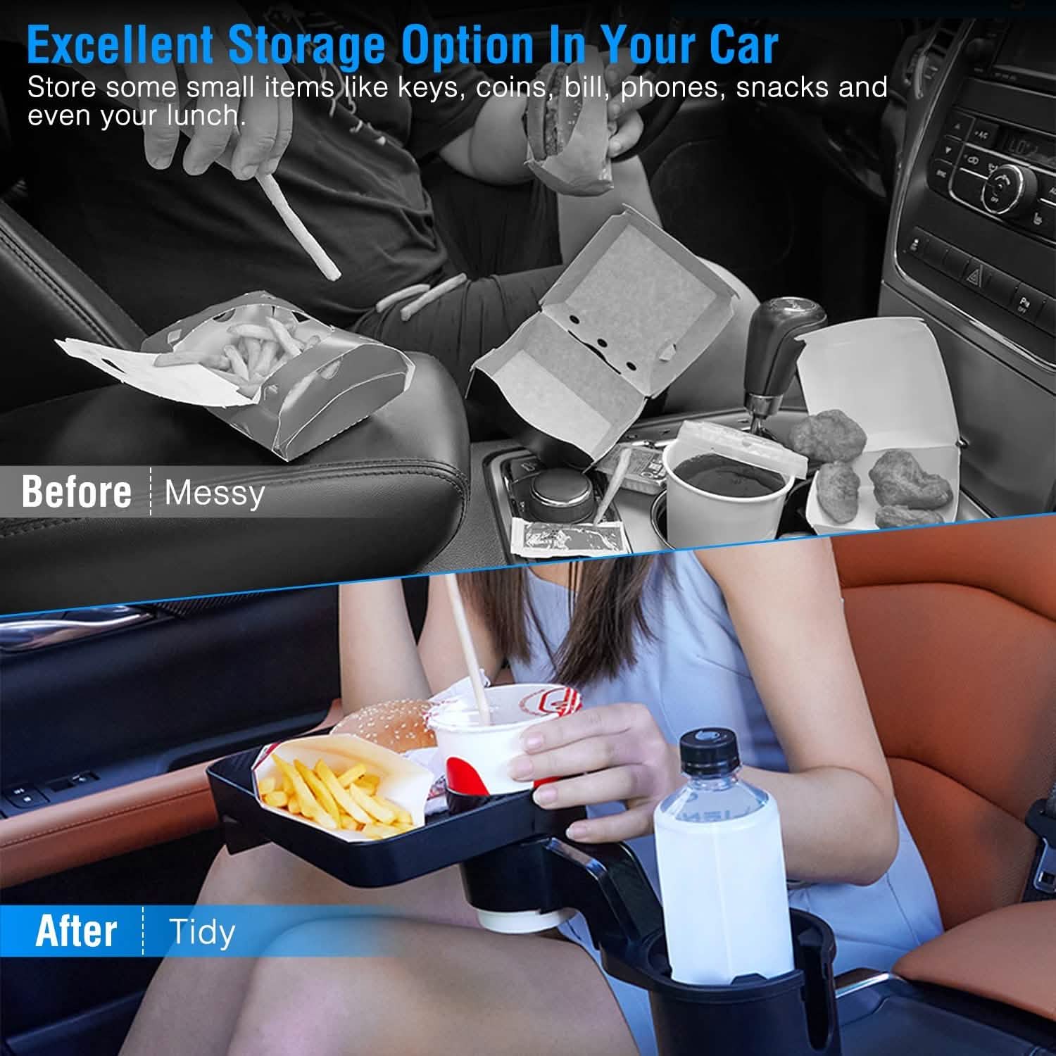 Multifunctional Water Cup Mount Stand with Detachable Tray