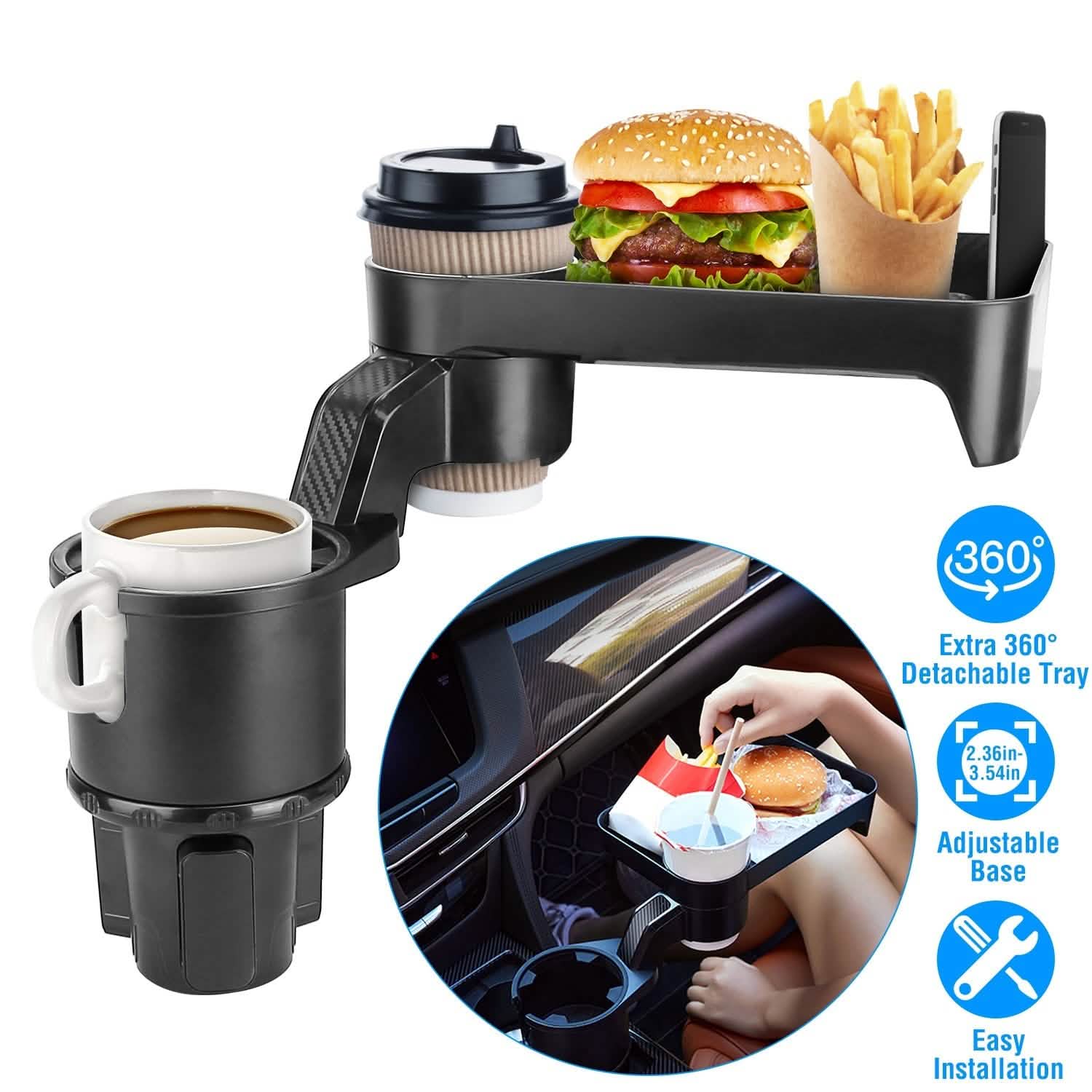 Multifunctional Water Cup Mount Stand with Detachable Tray