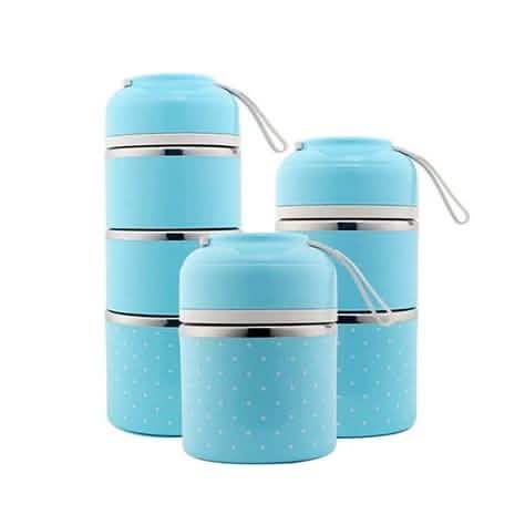 Multilayer Cute Thermal Lunch Box Stainless Steel Food Container