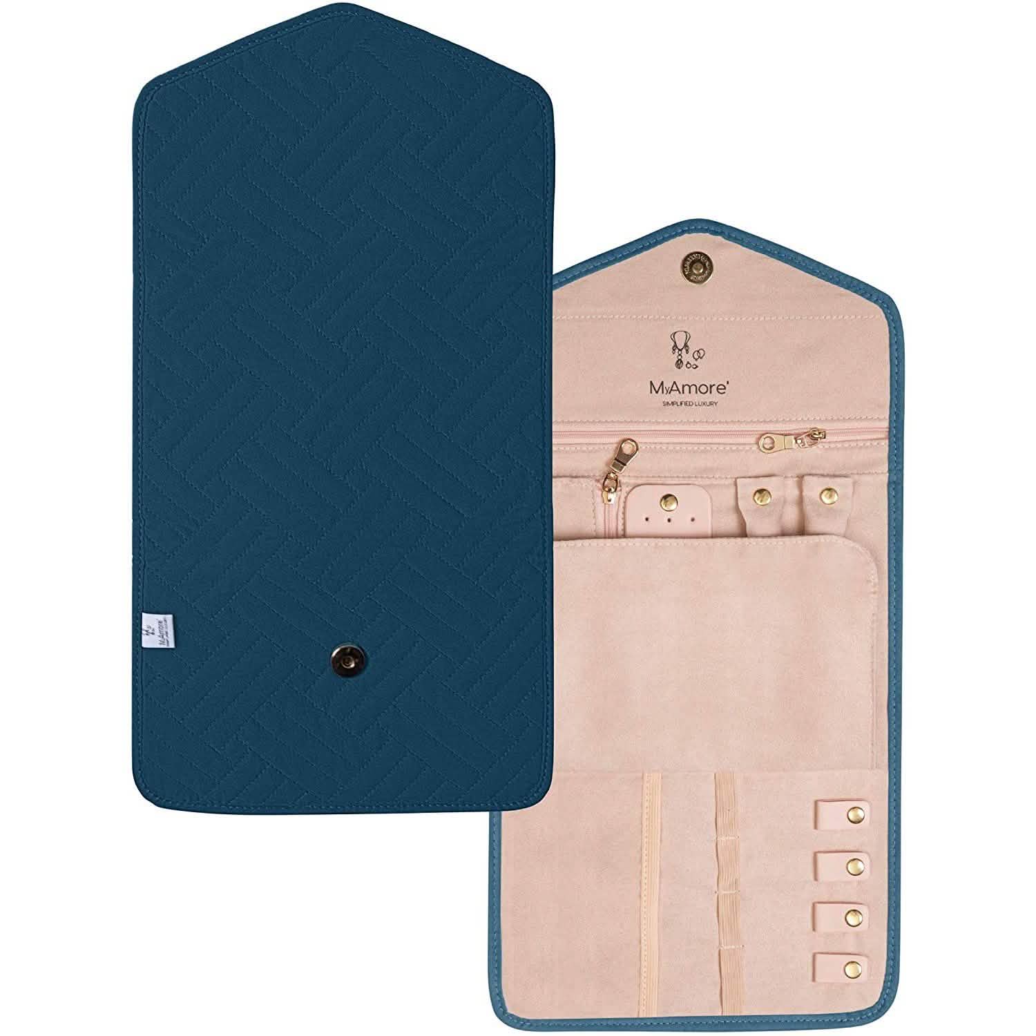 MyAmore' Jewelry Roll Travel Case