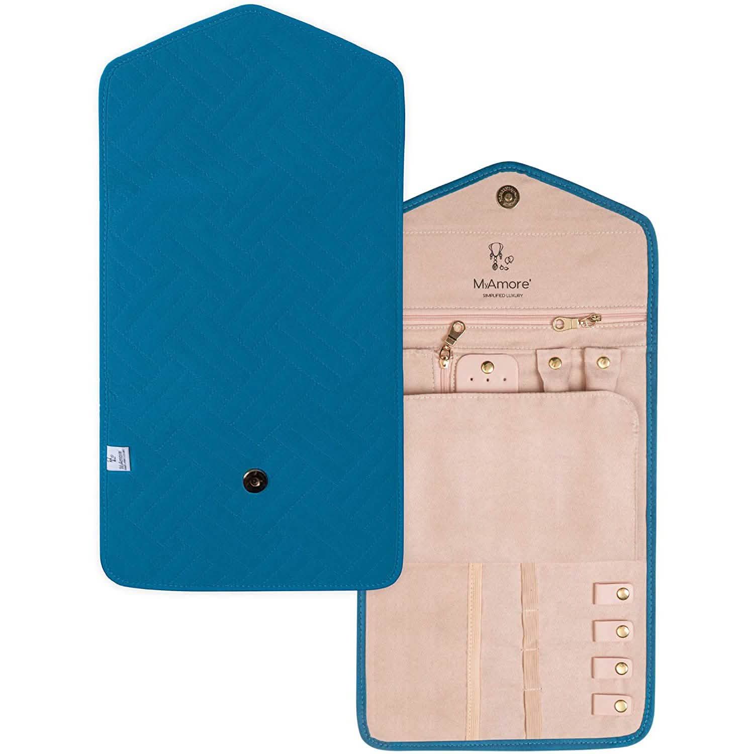 MyAmore' Jewelry Roll Travel Case