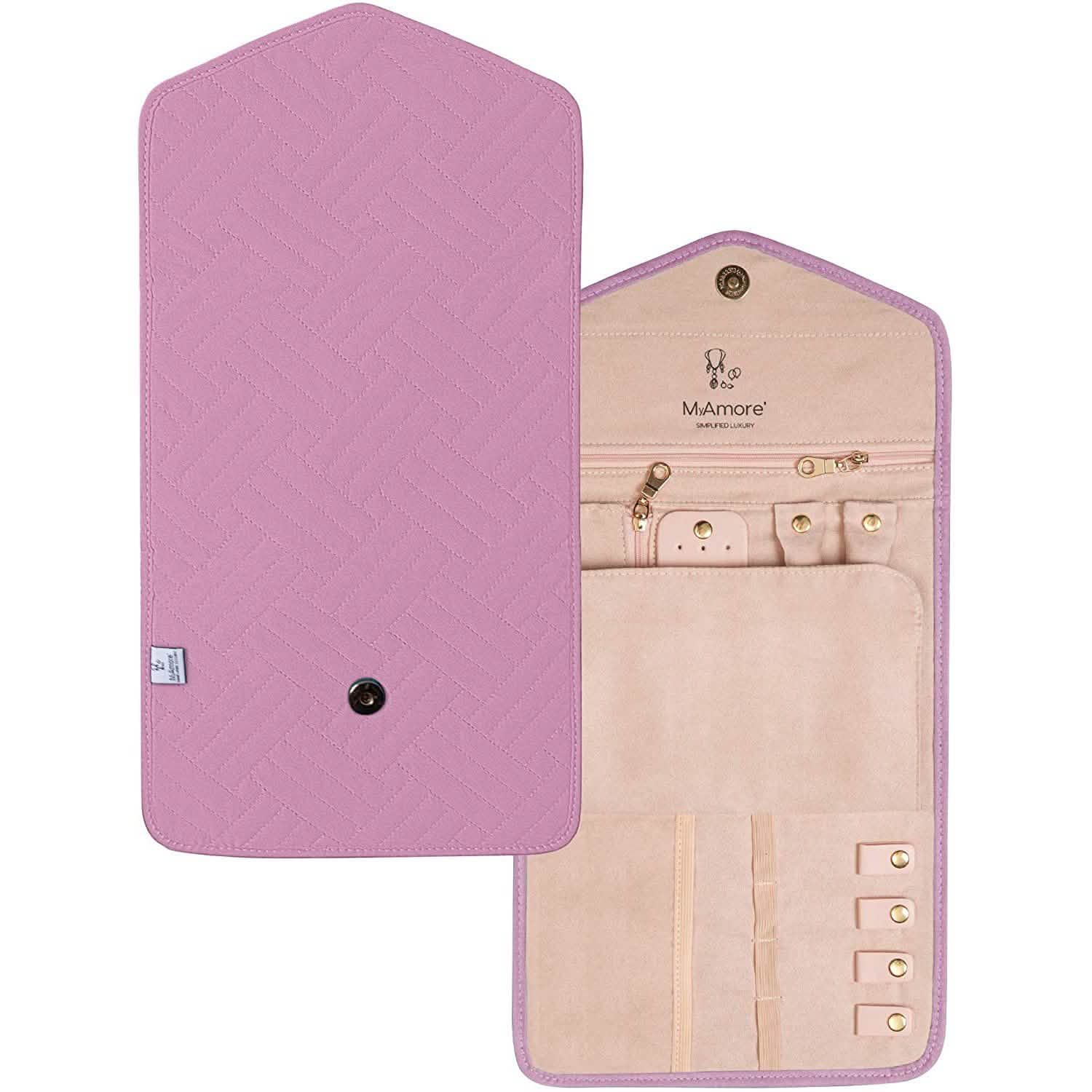 MyAmore' Jewelry Roll Travel Case