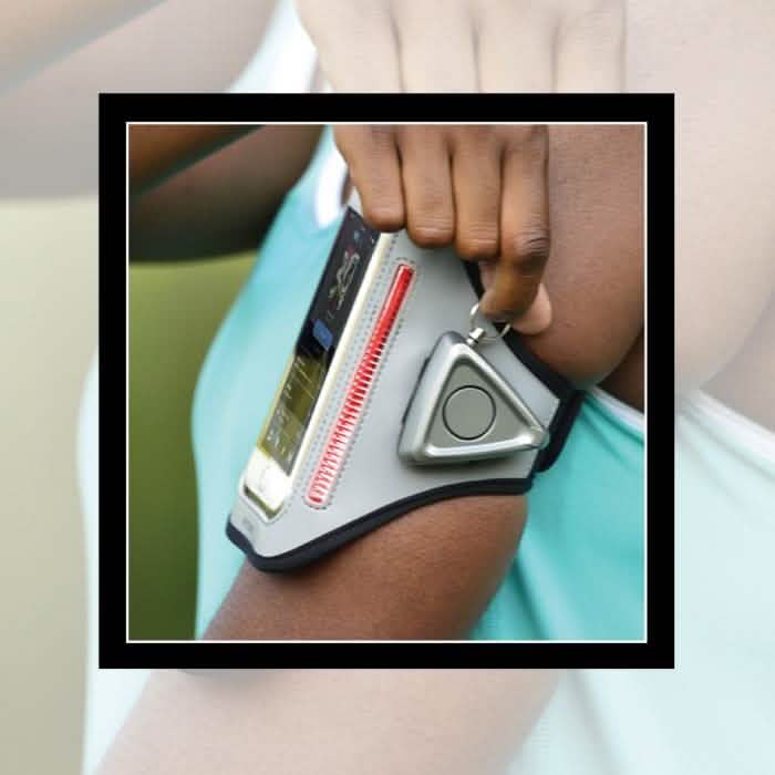 MYGUARD SPORT LED Armband & Safety Alarm with Phone Holder