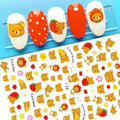 Nail Stickers Cute Rabbit Nail Art Decorations No Face Man Nail Sliders For Manicure Women Kids Girls Manicure Decoration Nail Art Supplies 3D Self-Adhesive Nail Decals Designer Nail Stickers for Acrylic Nails