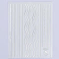 Nail Strip Stickers Black Gold Rose Gold Silver Metal Strip Tape Nail Art Adhesive Foil Tips Nail Sticker Decals Metallic Curve Strip Line Nail Decal Self-Adhesive 3D Wave Design Decoration for Women Girls Tape Nail Art Stickers Decal Decoration