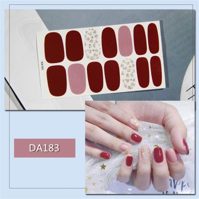 Nail Wraps Polish Decals Strips Golden Glitter 3D Adhesive Full Nail Art Stickers Manicure Kits Women Nail Decorations Accessories Metal Curve Stripe Lines Design Letter Nail Sticker Adhesive Decoration Template Nail Tool Decorations